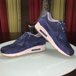 NIKE denim blue Air Max 90 SE